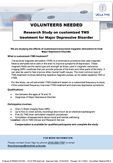 Volunteers needed for Customized TMS